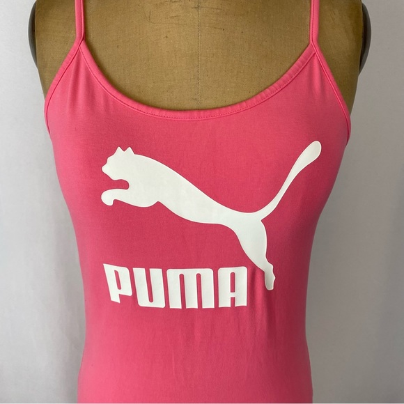 🌷 Puma Classic Sleeveless Fitted Mini Tank Dress in Pink Size M - Picture 4 of 13
